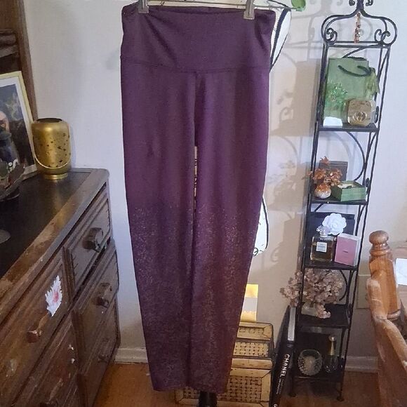 Lily Pulitzer Women's Purple High-Waisted Activewear Leggings XS - Picture 1 of 7
